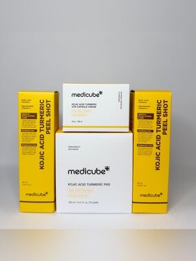 NEW Medicube Kojic Acid Turmeric Brightening Skincare Bundle